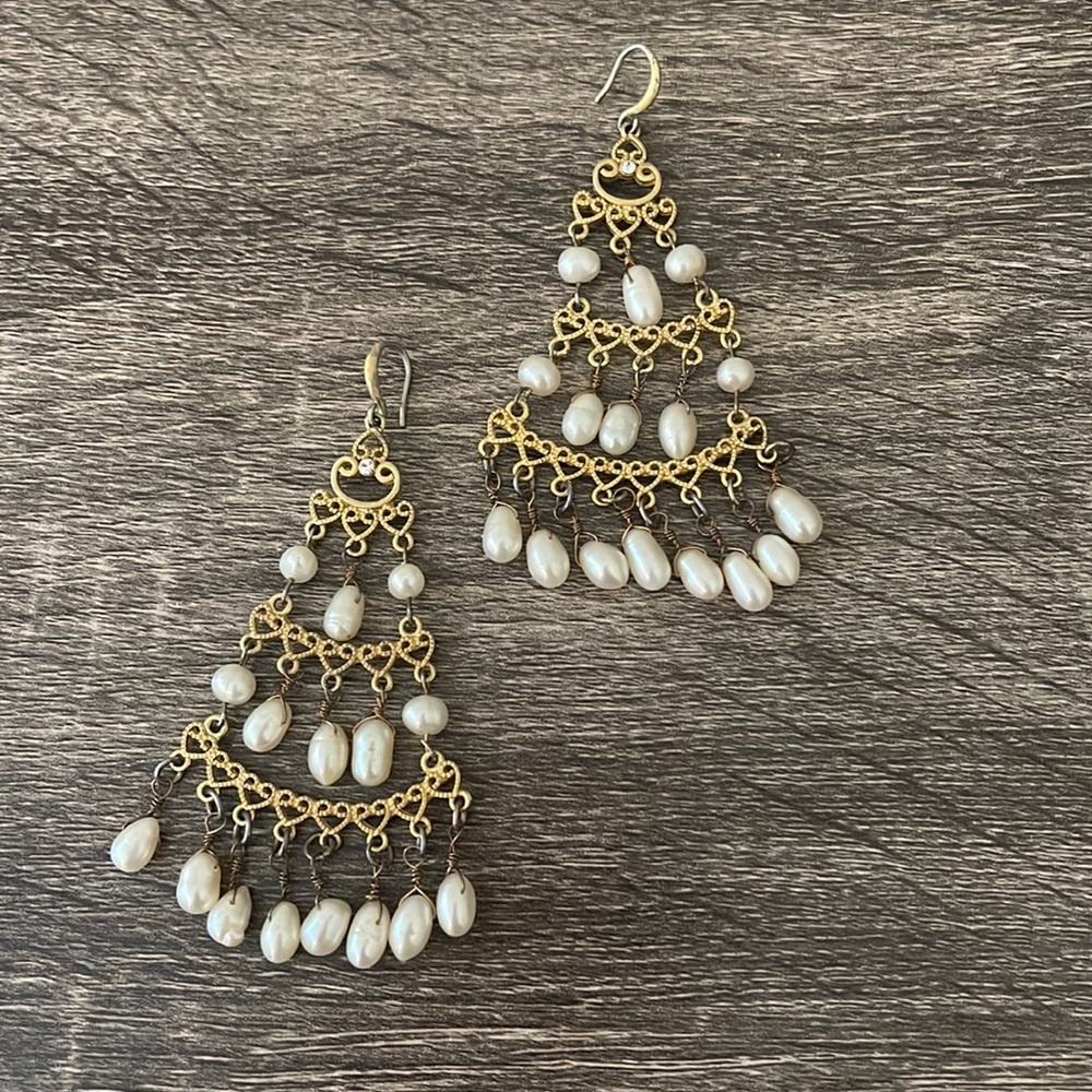 Pear earrings handmade